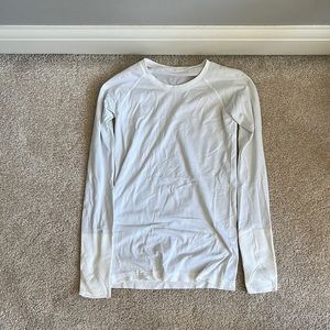 Lululemon White Swiftly Tech Long Sleeve